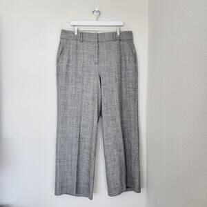 Lane Bryant The Perfect Drape High Rise Wide Leg Pants Black White Tweed NWT 16